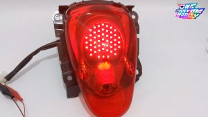 Lampu Rem Scoopy Karbu 2010 2013 8 10 Mode Otomatis Manual Bonus Sein T10 Stoplamp LED Variasi Carbu