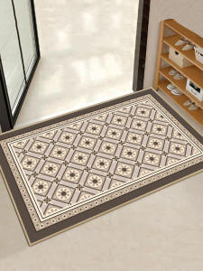 Modern Minimalist Linen Door Mat Customizable Indoor Outdoor Anti-Slip Entrance Rug Home Decorative Floor Mat