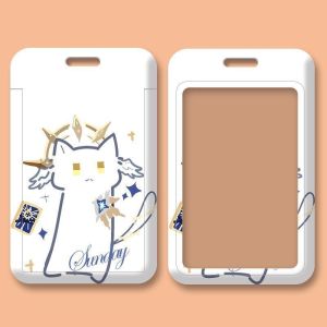 Simplified Sunday Lunch Cards Cat Suite Iron Man Identity Card Holder Work Permit Card Holder Casual Friday Folder Business Card Wallet