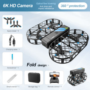 XINGYUCHUANQI | 4DRC New V38 Mini RC Drone 6K HD Camera WIFI FPV Drones Pocket Remote Control Helicopter Foldable Quadcopter Toys Gift for Kids