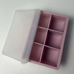 Ice Cube Tray Large Silicone Ice Cube Moulds with Removable Lids Large Square Ice Cube Moulds Easy Release Reusable BPA Fr