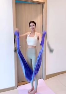 (Adjustable) Yoga Stretching Strap Aerial Yoga Strap Hammock Door Mount Anti-gravity Multilayer Belt