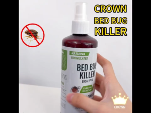 CROWN Bed Bug Spray Mite Control Eucalyptus Natural Safe for Baby 300ml Penghalau Pepijat Pijat Mite spray