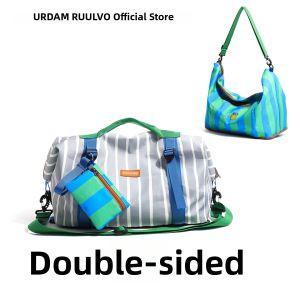 URCDN RDALVO | Striped Lightweight Large Capacity Travel Bag