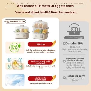 [China Plug Adapter Needed] Bear | Automatic Egg Cooker with Auto Power Off Function