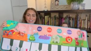 Coolplay Musical Piano Mat for Kids Toddlers Floor Keyboard Dance Mat with 8 Animal Sounds Baby Mat Educational Toys
