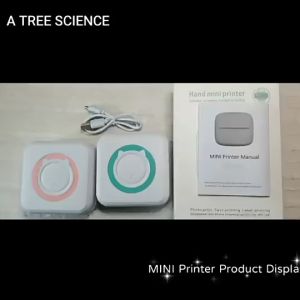 Portable Mini Thermal Printer Photo Label Memo Printers Stickers Paper Inkless Wireless Impresora With USB Cable