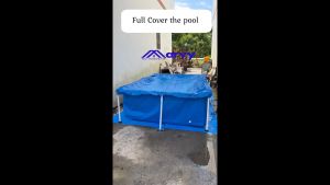 BESTWAY Swimming Pool Cover Rectangular Round Dust Cloth Thickened Pool Cover Canvas Tutup Penutup Kolam Renang