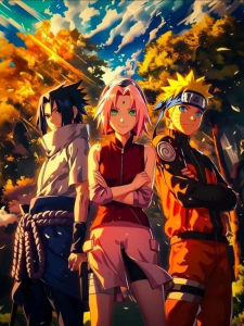 KAYOU | Digital Oil Painting By Numbers Naruto Canvas Art Wall Art for Game Room or Living Room Decoration Gift Frameless