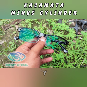 ARTMATIC 5012 - Kacamata Minus Photocromik Pria Model Kotak Bahan Plastik List Besi Castem Ukuran Sesuai Resep Ukuran Minus Tinggi Cylinder -6 -5 -4 -3 -2 -1 Kualitas Super Premium