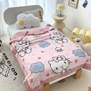 🌿เติมความอบอุ่นให้ห้องนอน ด้วย✨ผ้าห่ม SANRIO & DISNEY งานป้าย เนื้อผ้าเย็น นุ่มลื่น ห่มสบาย ขนาด 150×110 cm.