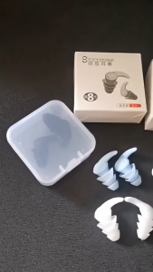 Earplug 3 Layer Deep Sleep Earplug Silikon Nano Ear Plug Peredam Suara Penutup Kuping Untuk Tidur