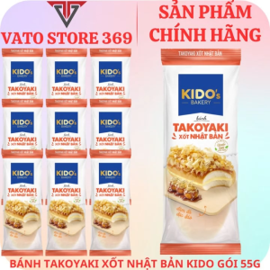 Bánh takoyaki xốt nhật bản KIDO tươi gói 55g