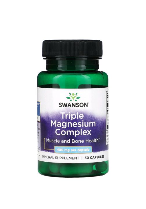 Triple Magnesium Complex, 400 mg (30 Gelatine Capsules) Lazada