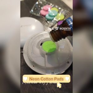 Blu Scents Neon cotton refill pads (10pcs) - Convenient and Easy-to-Change Aromatherapy Diffuser Pads