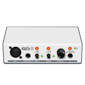 SONICAKE Sonic Cube II Dual-Channel Professional Audio Interface with High Quality Analog Preamp Digital Modeling DSP Effects