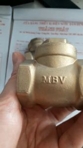 (MINH HÒA)Van 1 chiều đồng lá lật phi 27344248 MBV Minh Hòa Van nước 1 chiều