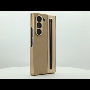 กันกระแทก Samsung Galaxy Fold รุ่นหรู หนังเทียม ครบวงจร สำหรับ Fold7 Fold6 Fold5 Fold4 Fold3พรอ้มปากกาและฟิล์มกันรอยกระจก