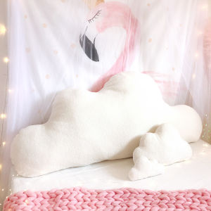 INS Internet Celebrity Pillow and Cushion Cloud Pillow Bed Pillows Plush Pillow Cute Crown Pillow Large Backrest Cushion