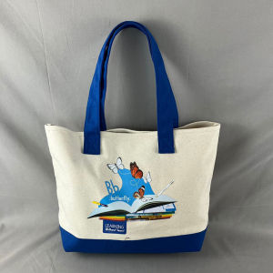 กระเป๋าผ้าใบลายการ์ตูนสุดน่ารัก ความจุขนาดใหญ่ กระเป๋าเดินทางแบบลำลอง กระเป๋าผ้าใบฮาราจูกุ กระเป๋าช้อปปิ้งแบบยั่งยืน