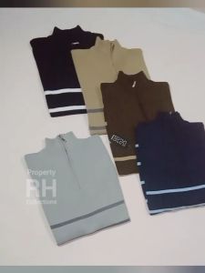 BAJU RAJUT PRIA TURTLENECK ZIPPER RESLETING KERAH TINGGI MOTIF GARIS BELANG SLETING TANGAN PANJANG