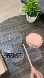 TEMPAT BUMBU DAPUR 4 SUSUN 3 SUSUN TINGKAT PREMIUM KRISTAL / RAK SUSUN PUTAR TEMPAT PERHIASAN SERBAGUNA