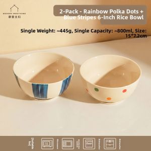MODERN SWEETHOME | Underglaze Color Personal Ceramic Rice Bowl