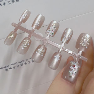 Handmade Cat Eye Nail Tips Pure Handmade Wearable Nails Finished Product New Arrival False Nails Patch Nail Art Beauty Tools