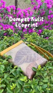 Dompet Wanita Ecoprint Daur Ulang - Dompet Kulit Sintetis