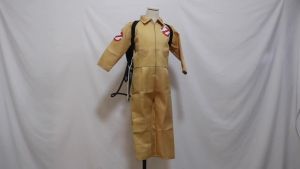 kids Halloween jumpsuit cloths Ghost Buster Costume With Bag
