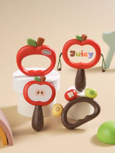 Dimoarch 4 pcs/ set Infant Soft Teethers Rattels Toys Baby Accessories Soft Teething Stick Music Rattle Toy