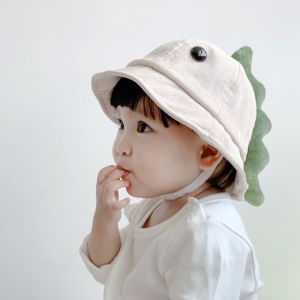 หมวกบั​กเก็ตของเด็กลายไดโนเสาร์ Childrens dinosaur bucket hat【LittleLion】