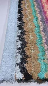 :Hot Sale Cord Lace Black White Beige Lace Versatile Guipure Fabric Dressmaking Lace Multi-Use Lace Material