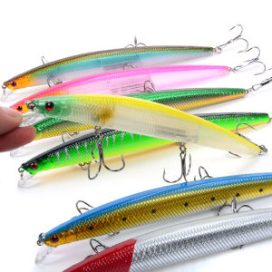 1pcs Hard Minnow Fishing Lures 18cm/24g Artificial Fake Fish Lure 7 Colors