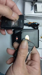 # Bộ điều khiển cửa cuốn mã gạt TẦN SỐ 433 mhz Hộp và tay mã gạt INOX có dây tự dừng và còi