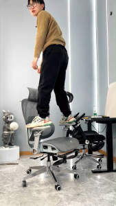 [✅SG Ready Stock] Ergonomic Chair Full Mesh Office Chair with Adjustable Backrest and Seat Home Gaming Chair 人体工学椅