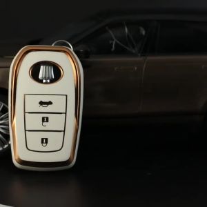 Bao Da Vỏ Bảo Vệ Ốp Chìa Khóa Bọc Chìa Khóa Dùng Cho Xe Toyota Altis Corolla Cross Camry Highlander Mẫu Mới- 23 Nút
