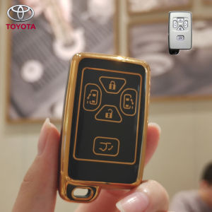 Toyota Foldable car key case for alphard Estima vellfire car key chain