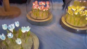 DIY โคมไฟตั้งโต๊ะ โคมไฟกลางคืน โคมไฟหัวเตียง ของขวัญ วันเกิด วันครบรอบ การใช้งานให้แฟน