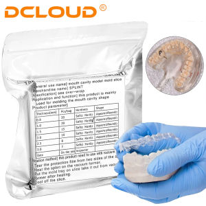 1 túi Phòng thí nghiệm nha khoa Tấm tạo hình chân không Vật liệu tạo hình nhiệt vuông mềm / cứng Tấm nhựa tạo hình chân không Nẹp chỉnh nha Lát 05-30mm