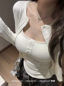 White Enhancing Purple Short High Collar Womens Slim Fit Casual Style Pure Color Knitted Sweater Top for Autumn Season