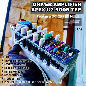 Driver Amp APEX B500 TEF 2U | Double Layer | High Quality Amplifier