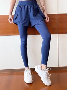 Celana Olahraga 2in1 Yoga Legging + Inner Celana Lari Gym Fitness Sepedaan Legging Celana