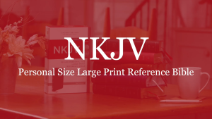 NKJV Personal-Size Large-Print Reference Bible Comfort Print--soft leather-look brown (red letter) * Chosen Treasure