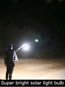 Ready stock 1000W Lampu solar tahan 24jam Minyak rahmah Lampu solar outdoor waterproof Portable Lamp Rechargeable light bulb Led light night market Solar outdoor light  Led solar light outdoor Solar light bulb Solar bulb outdoor light Camping light outdoo