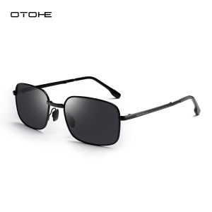OTOHE Photochromic Sunglasses Foldable Men Women Polarized Chameleon Glasses Driving Goggles Anti-glare Sun Glasses Night Vision Lens UV Protection Chic Retro Sun glasses