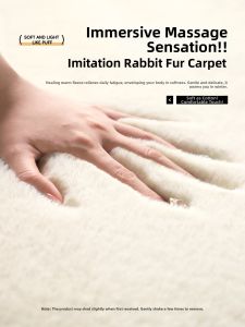 Rabbit Fur Imitation Thick Carpet for Living Room Bedroom Autumn Winter Use