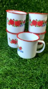 Gelas Minum Cangkir Jadul Bunga & Gelas Kopi Teh Angkringan Vintage