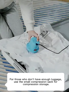 Vacuum Storage Bag Travel Reusable Storage Organizers Travel Vacuum Bag Compressed Bag