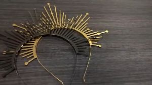 Kwan Im Crown - Mahkota Hitam Gold Cosplay - Aksesoris Kepala